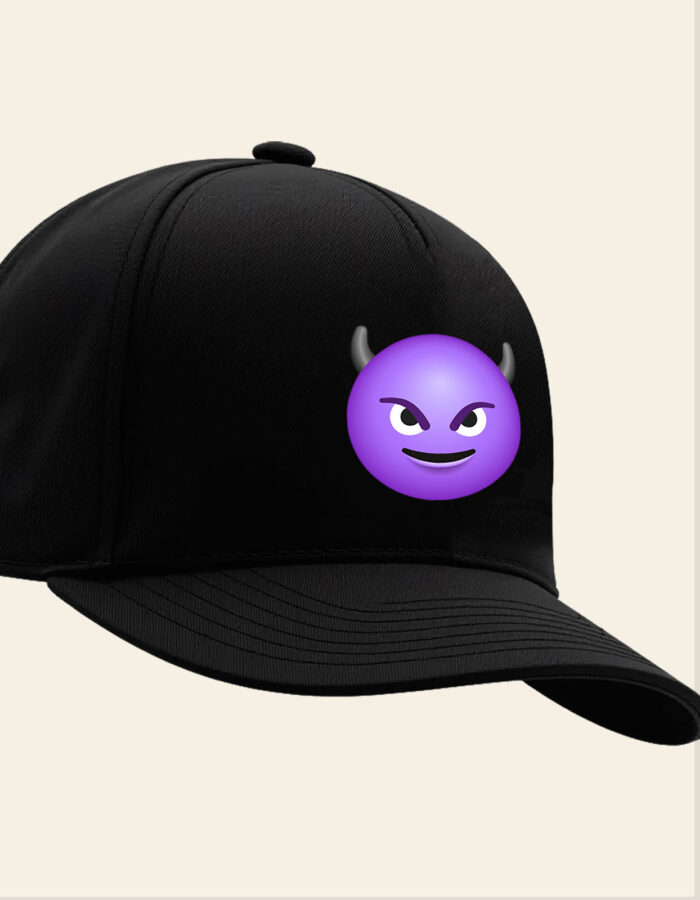 Smiling face with horns emoji printed Baseball cap - Image 5
