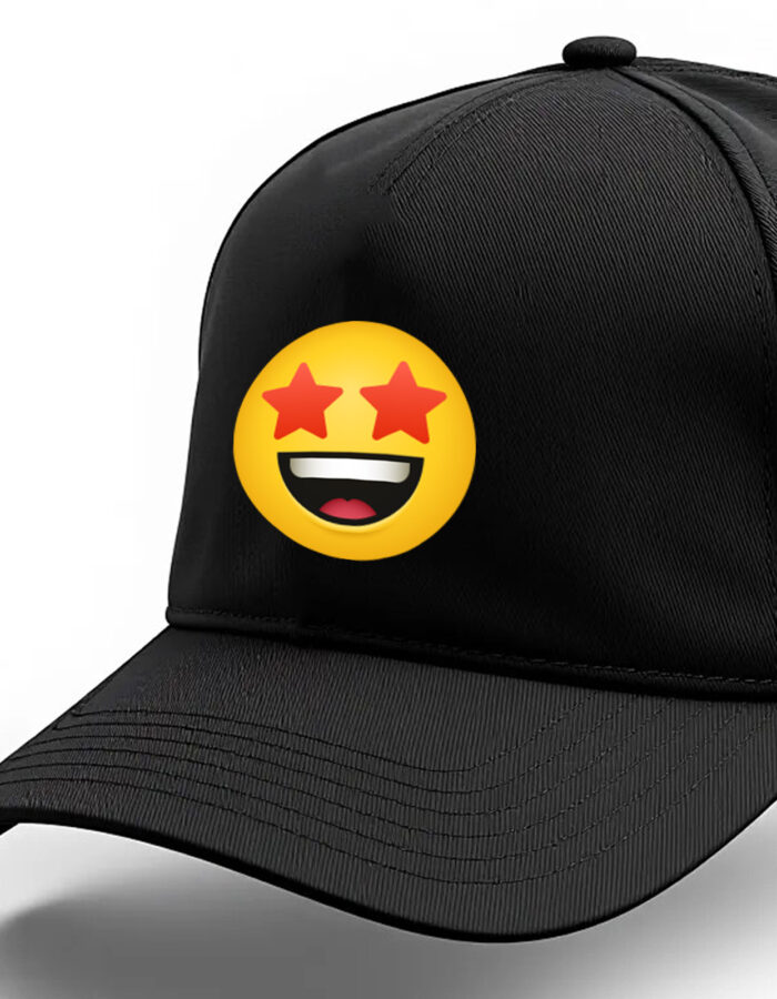 Star struck Emoji printed Baseball cap - Image 11