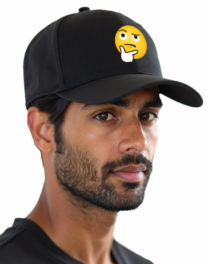 Thinking face emoji printed Baseball cap - Image 11