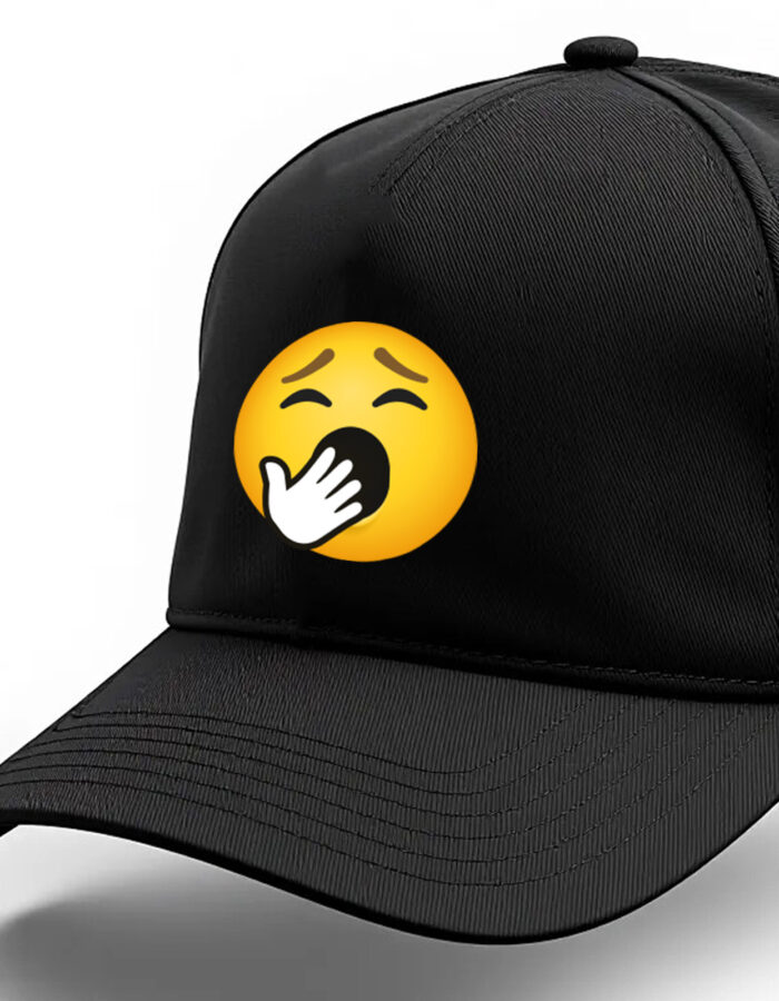Yawning face emoji printed Baseball cap - Image 6
