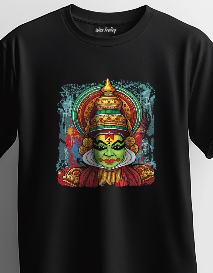 Kathakali Color Graffiti Printed T-shirt for Men and Women - Image 5