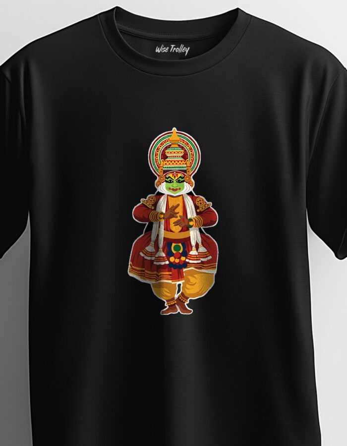 Kathakali Dancer Printed T-shirt for Men and Women - Image 4