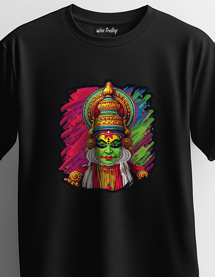 Kathakali Kerala Art Burst Printed T-shirt for Men and Women - Image 2