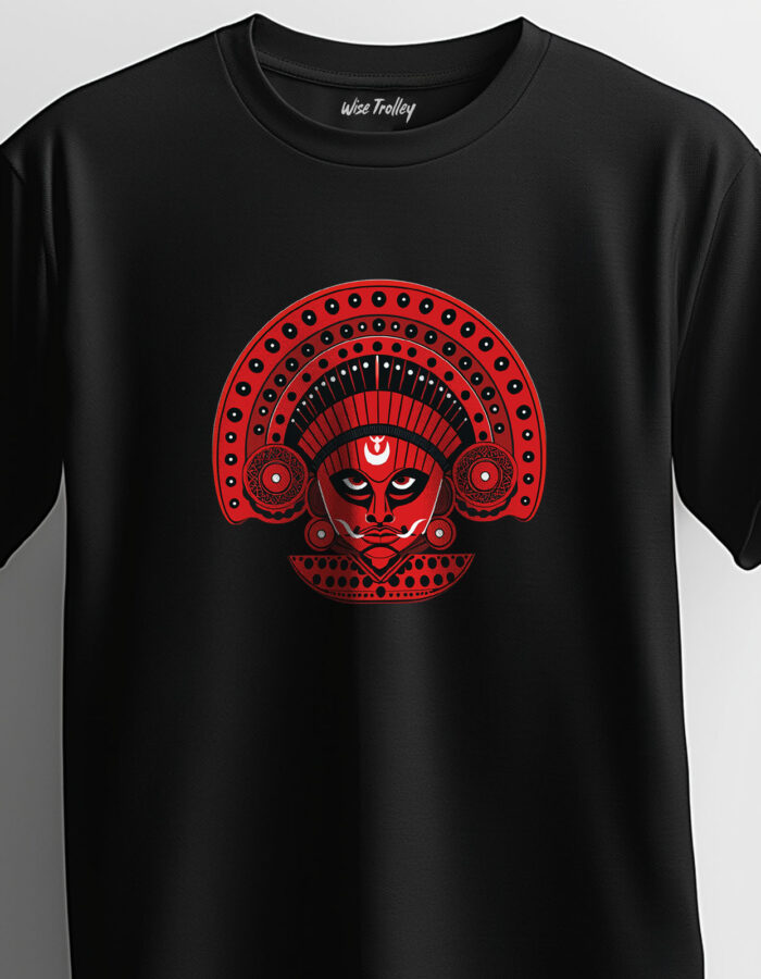 Kathakali Theyyam T-shirt Printed T-shirt for Men and Women - Image 4