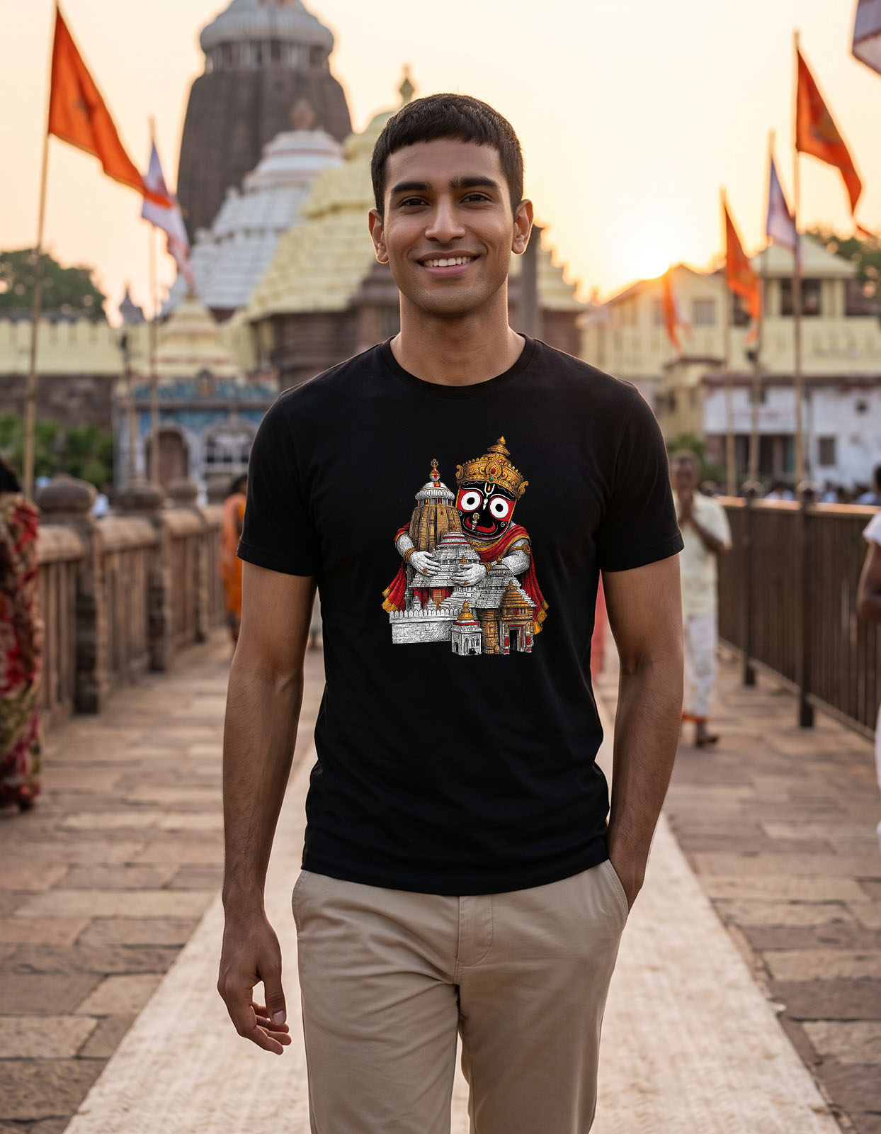 Guardian of Puri Printed T-shirt for Men and Women - Image 3