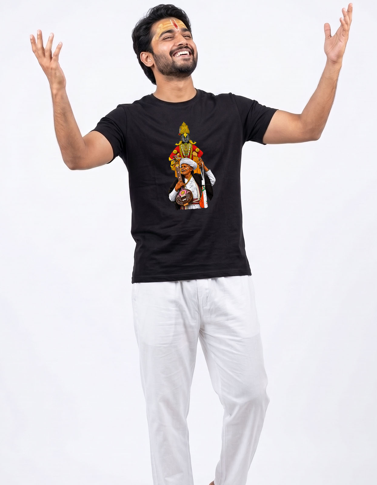 Harinamacha Warkari Printed T-shirt for Men and Women
