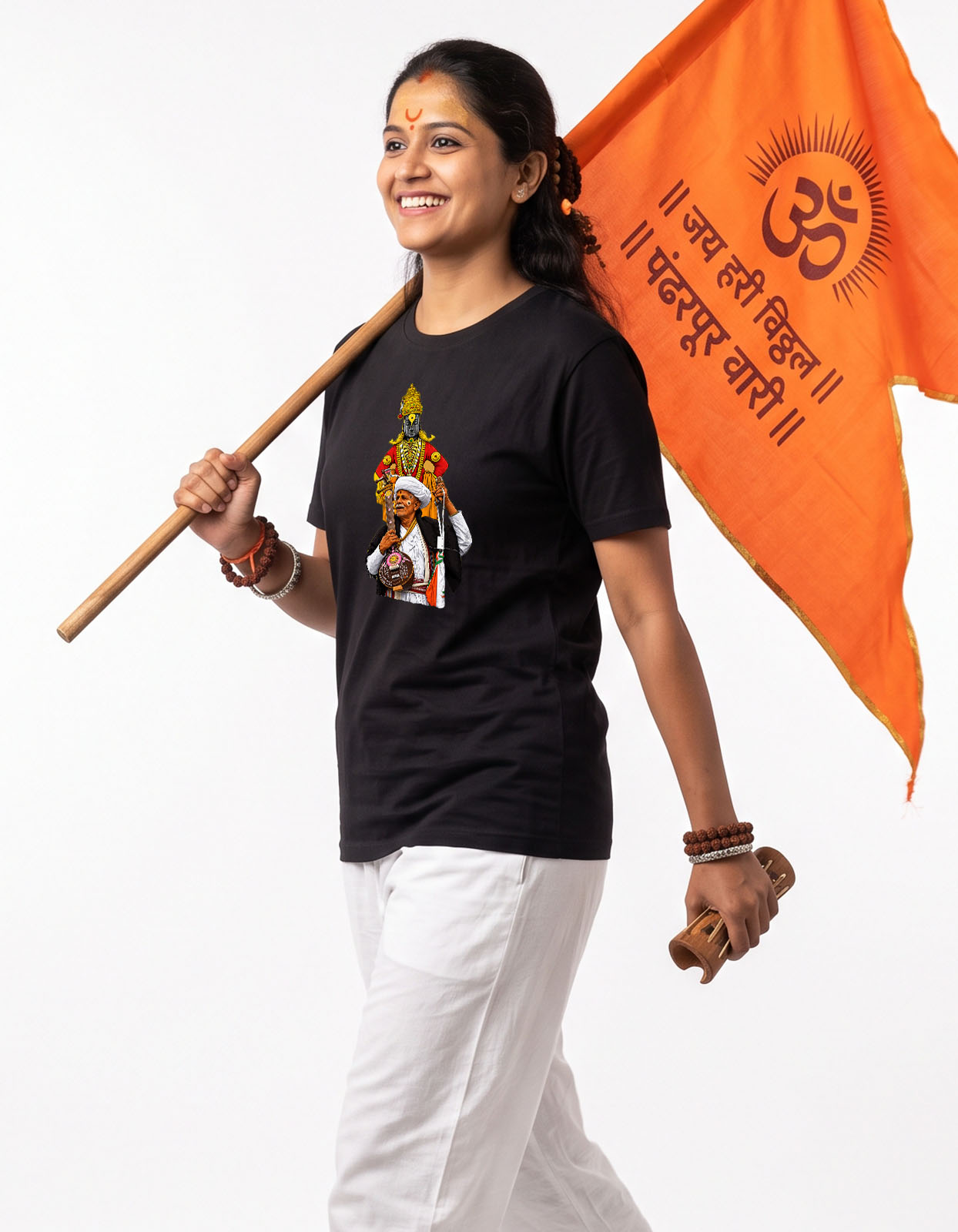Harinamacha Warkari Printed T-shirt for Men and Women - Image 6
