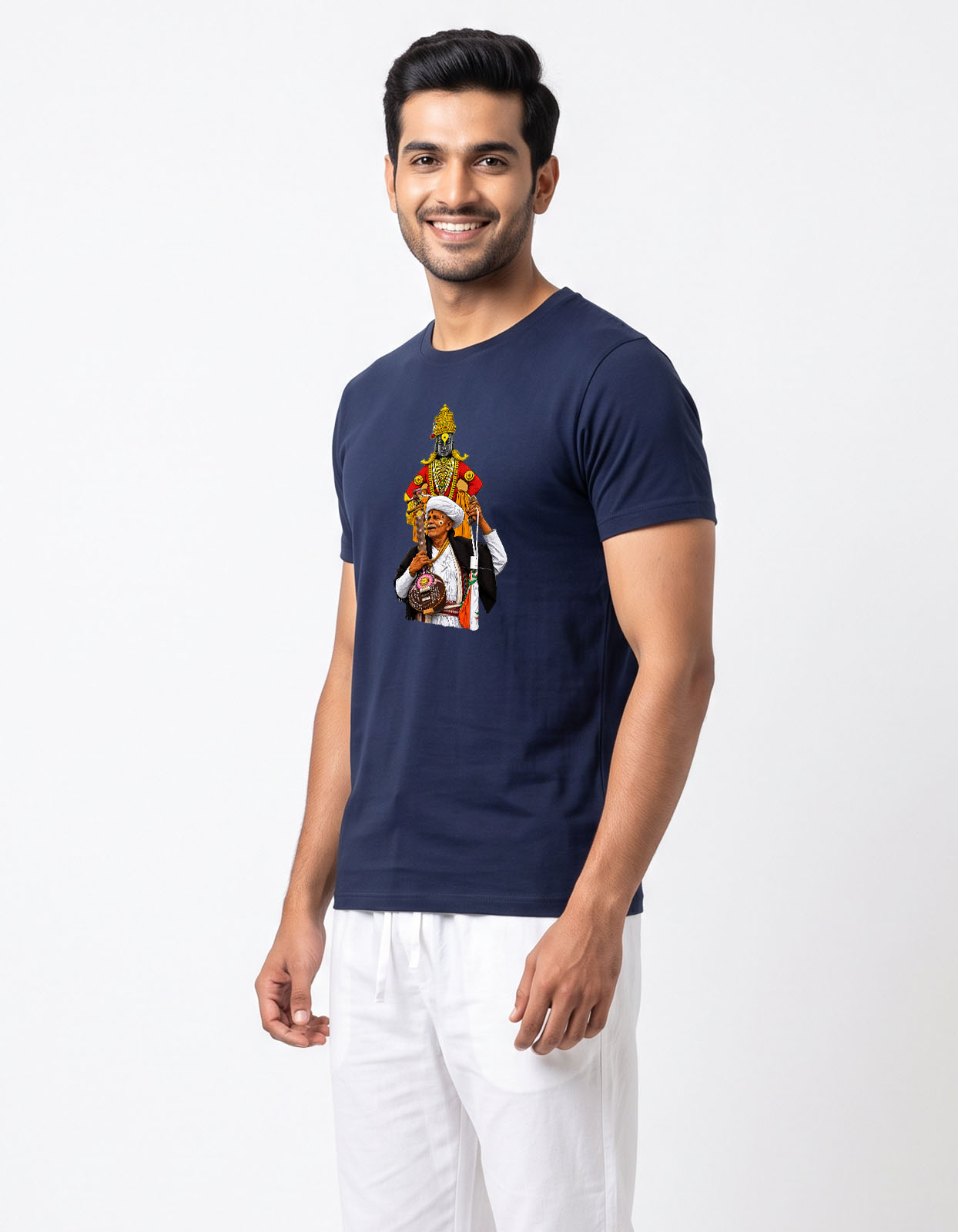 Harinamacha Warkari Printed T-shirt for Men and Women - Image 8