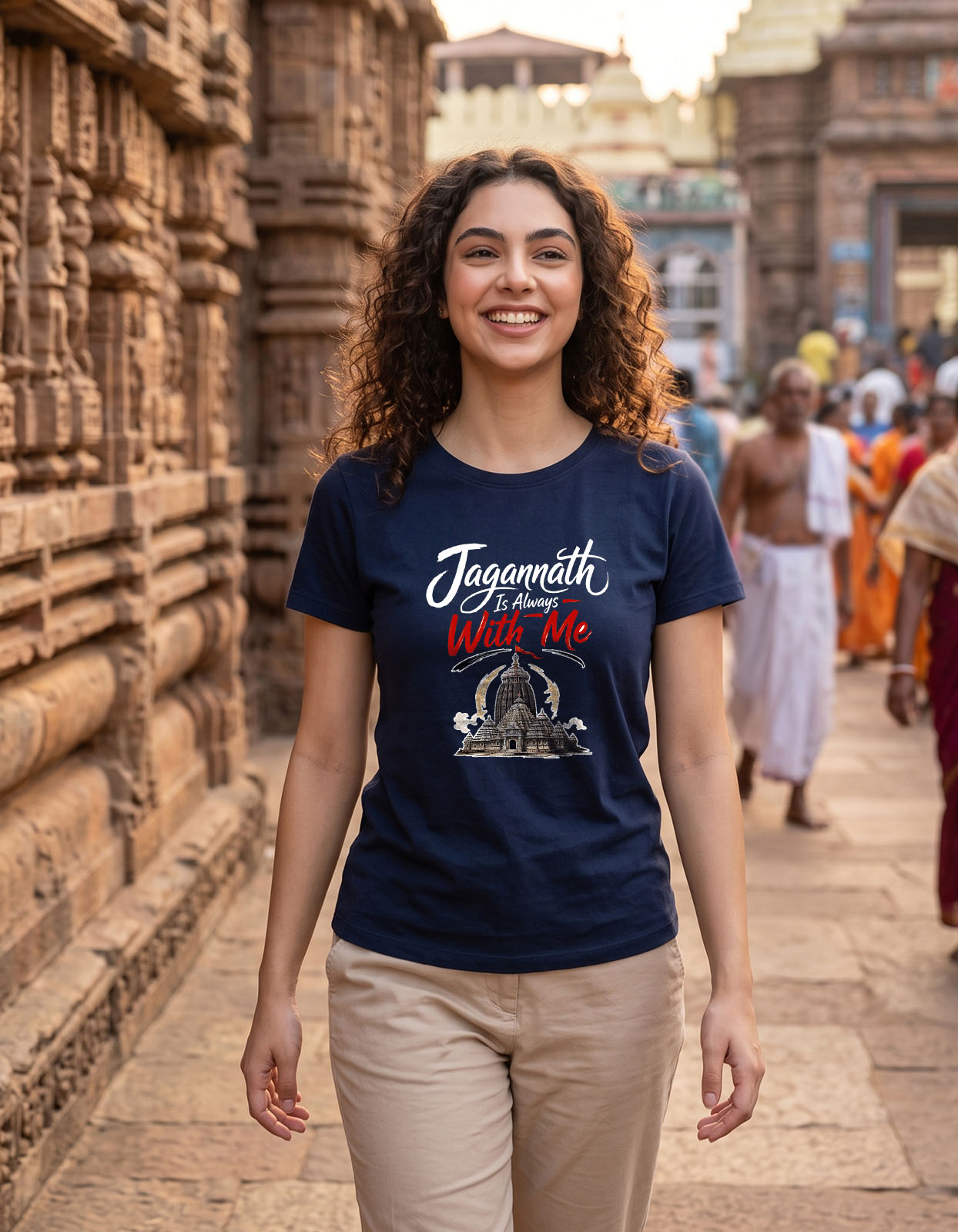 Jagannath It always With Me Printed T-shirt for Men and Women - Image 7
