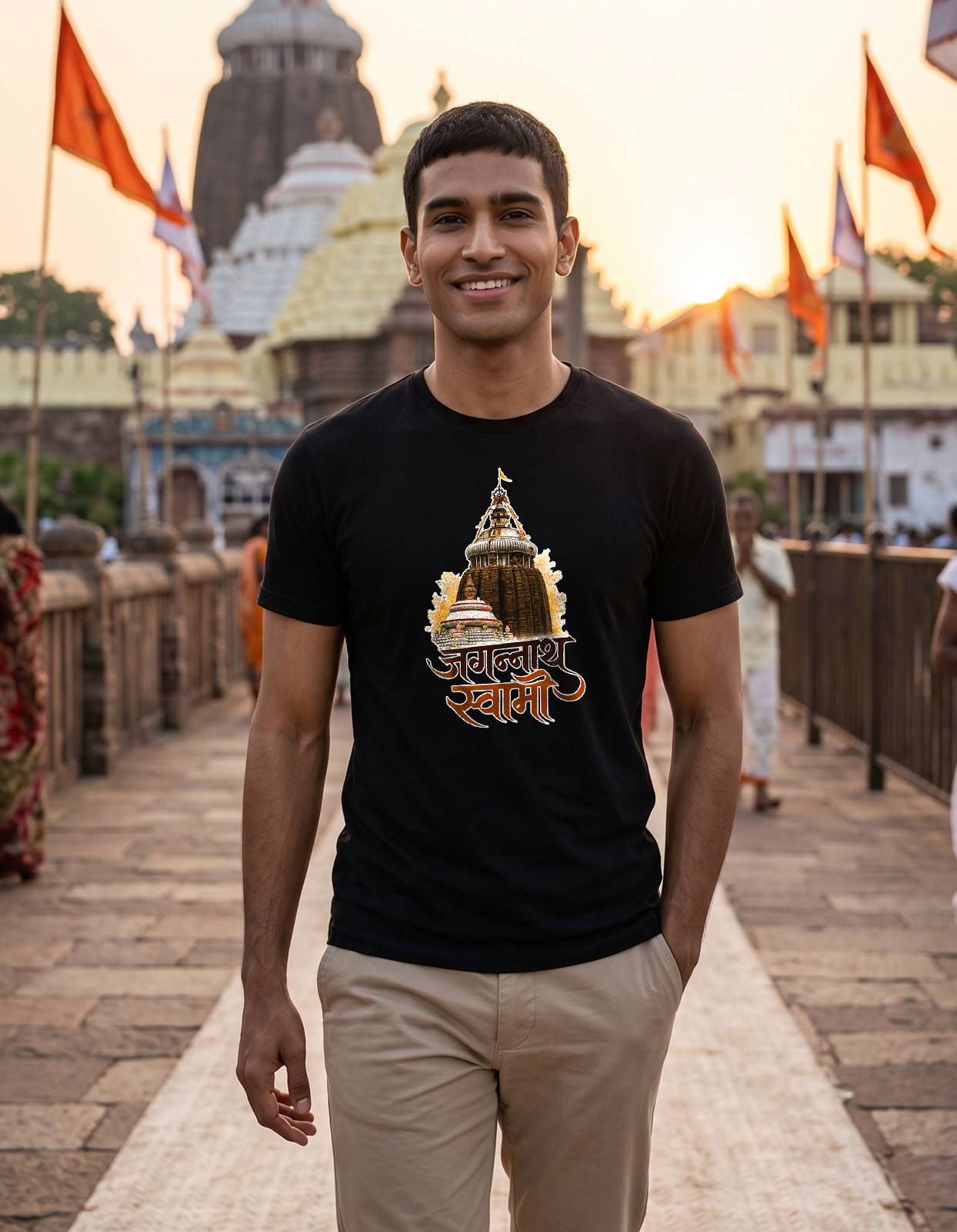 Jagannath Swami Printed T-shirt for Men and Women