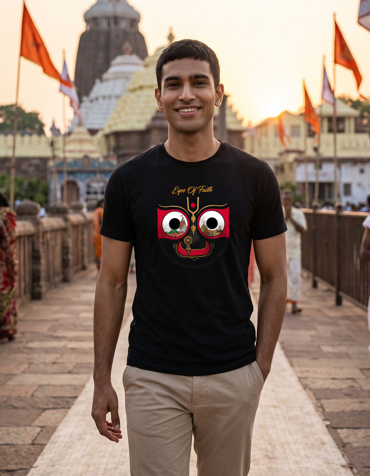 Jagannath Divine Face Printed T-shirt for Men and Women - Image 3