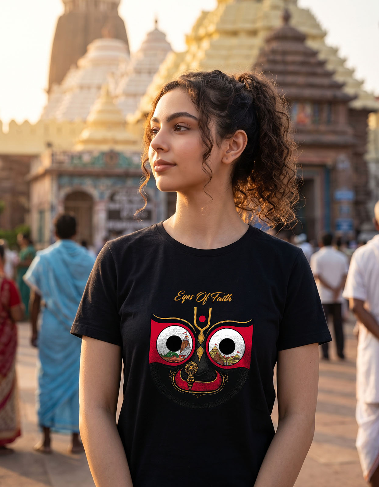 Jagannath Divine Face Printed T-shirt for Men and Women