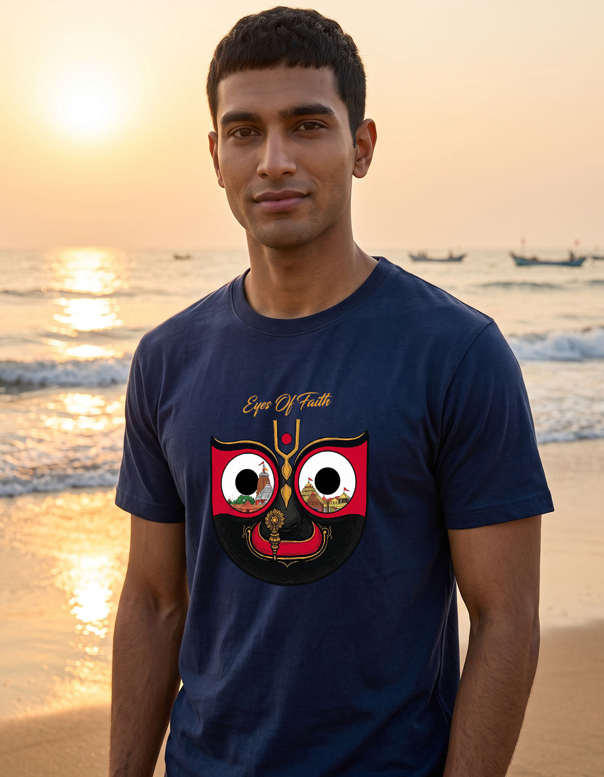 Jagannath Divine Face Printed T-shirt for Men and Women - Image 5
