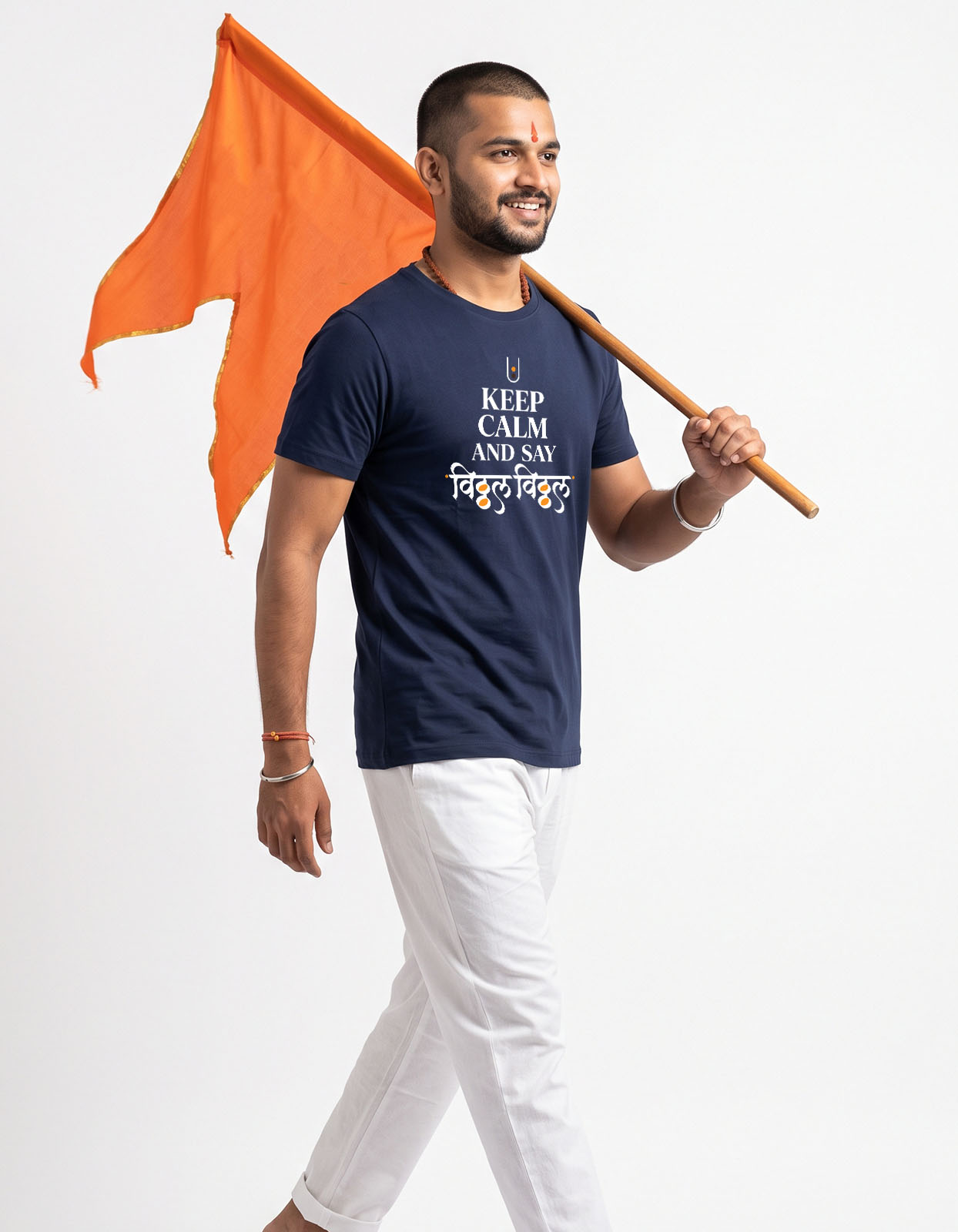 Keep Calm And Say Vitthal Vitthal Printed T-shirt for Men and Women - Image 8