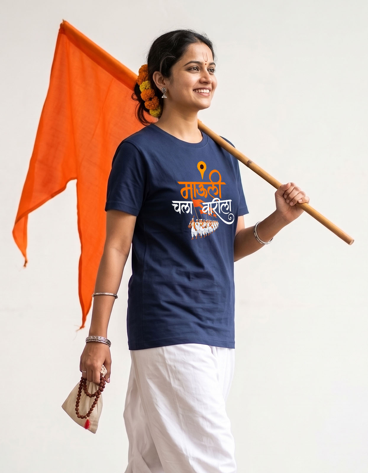 Mauli Chala Warila Printed T-shirt for Men and Women - Image 10
