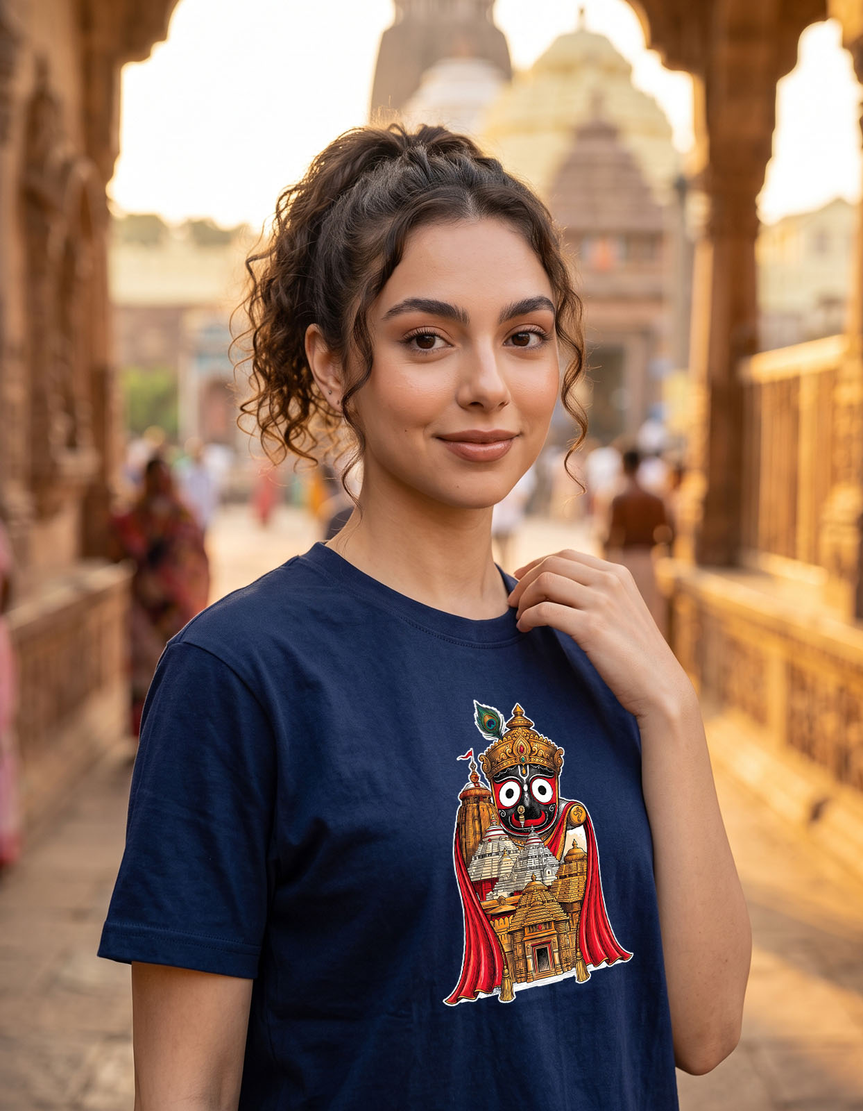 The Living Temple Jagannath Printed T-shirt for Men and Women - Image 7