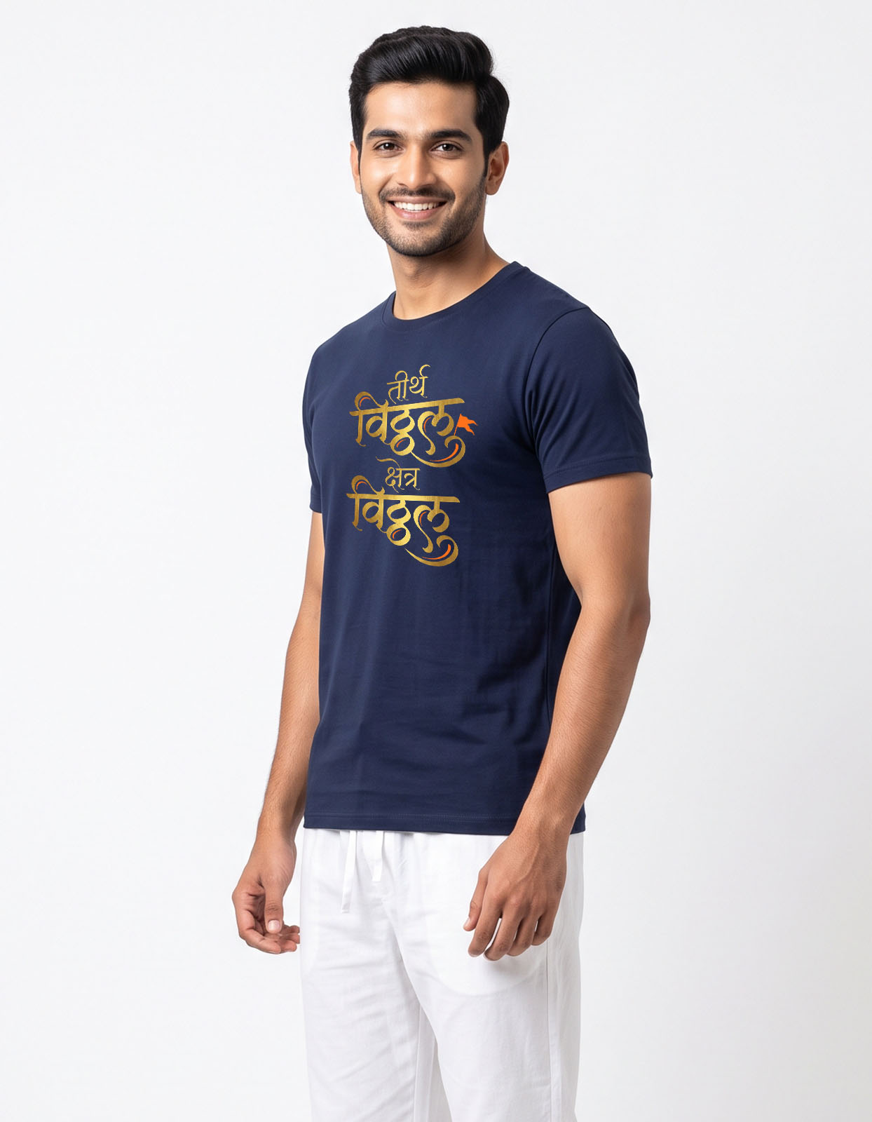 Tirth Vithal Kshetra Vithal Printed T-shirt for Men and Women - Image 9