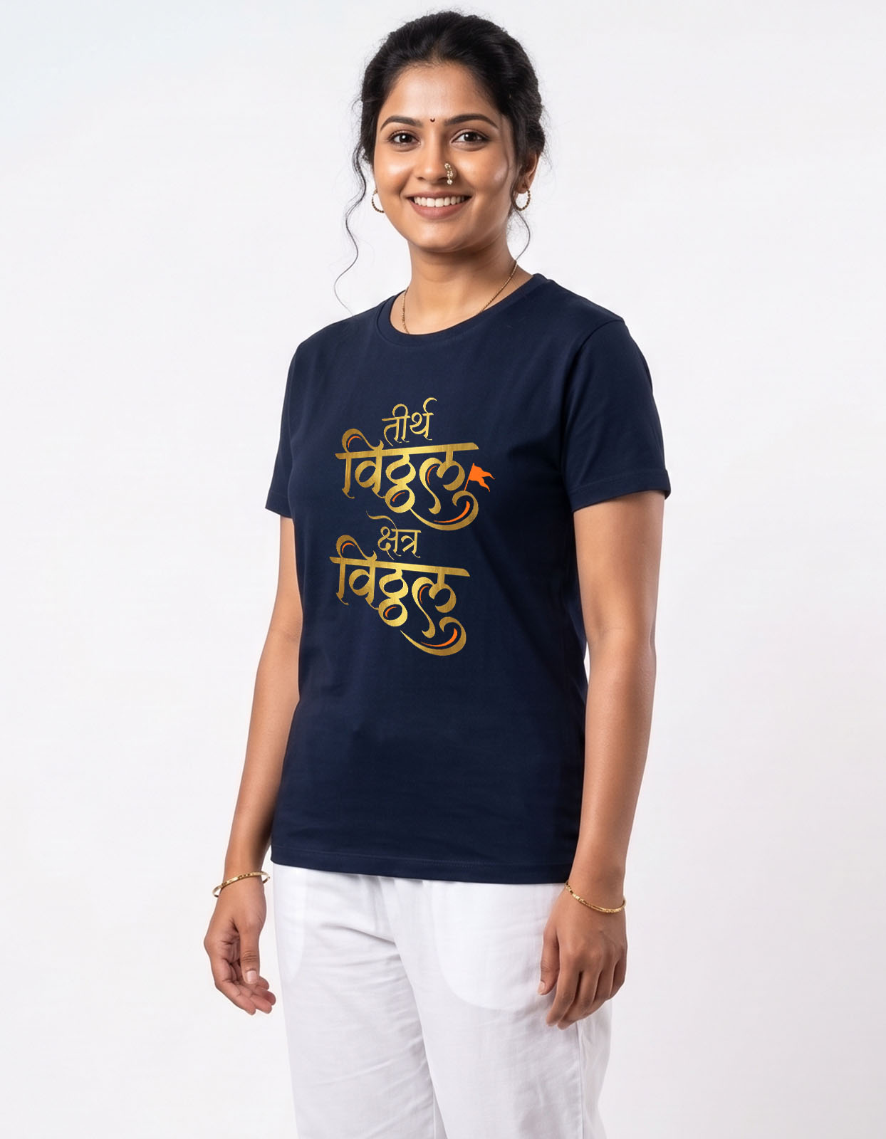 Tirth Vithal Kshetra Vithal Printed T-shirt for Men and Women - Image 11