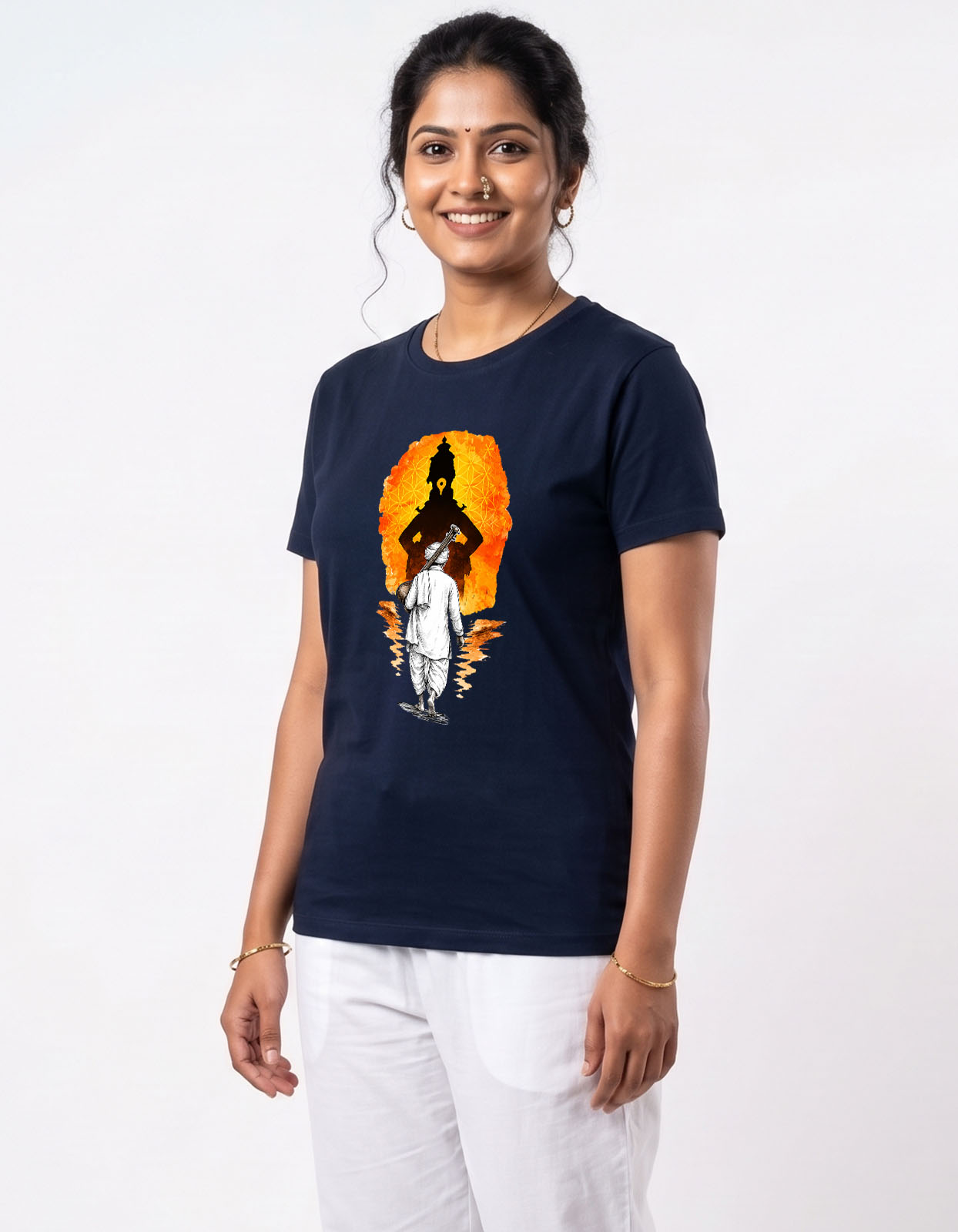 VARKARI-Pandharpur Wari Premium Spiritual Art Printed T-shirt for Men and Women - Image 9