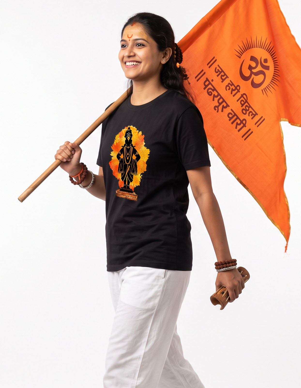 Vitthal Vithevar Ubha Printed T-shirt for Men and Women - Image 5