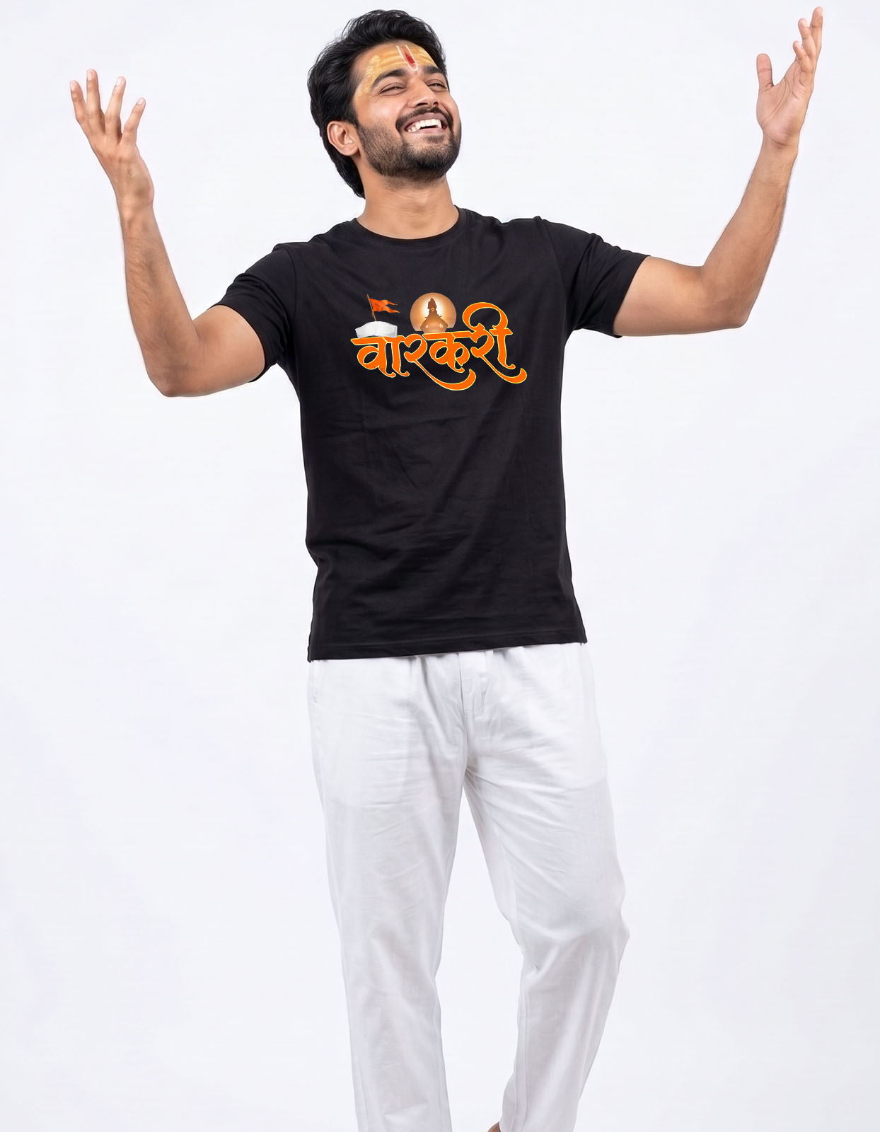 Varkari Printed T-shirt for Men and Women