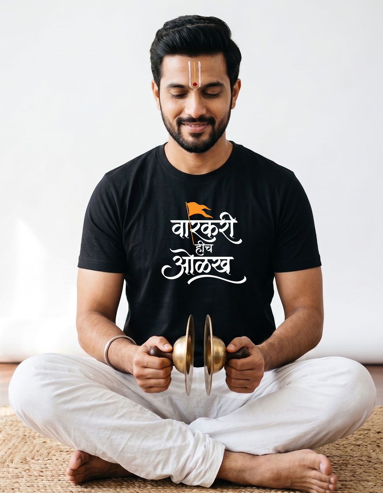 Varkari Hich Olakh Printed T-shirt for Men and Women