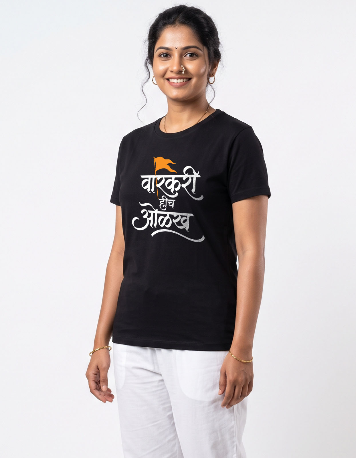 Varkari Hich Olakh Printed T-shirt for Men and Women - Image 5