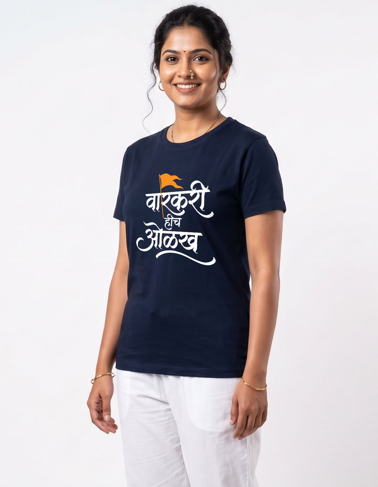Varkari Hich Olakh Printed T-shirt for Men and Women - Image 11