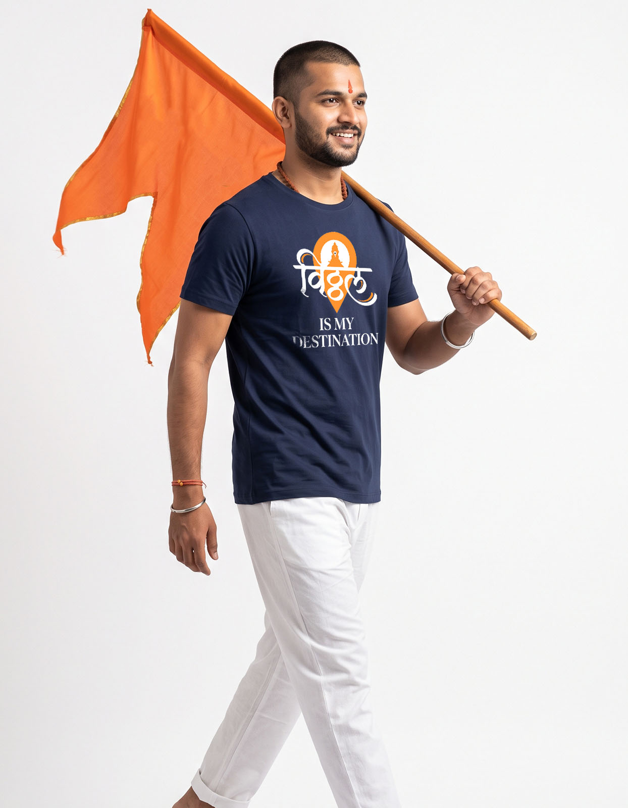 Vitthal Is My Destination Printed T-shirt for Men and Women - Image 7