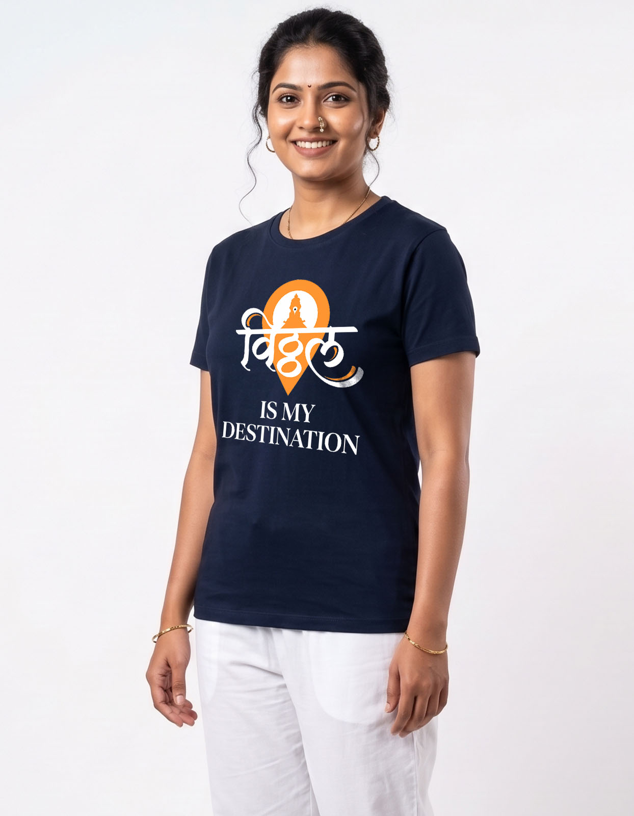 Vitthal Is My Destination Printed T-shirt for Men and Women - Image 8