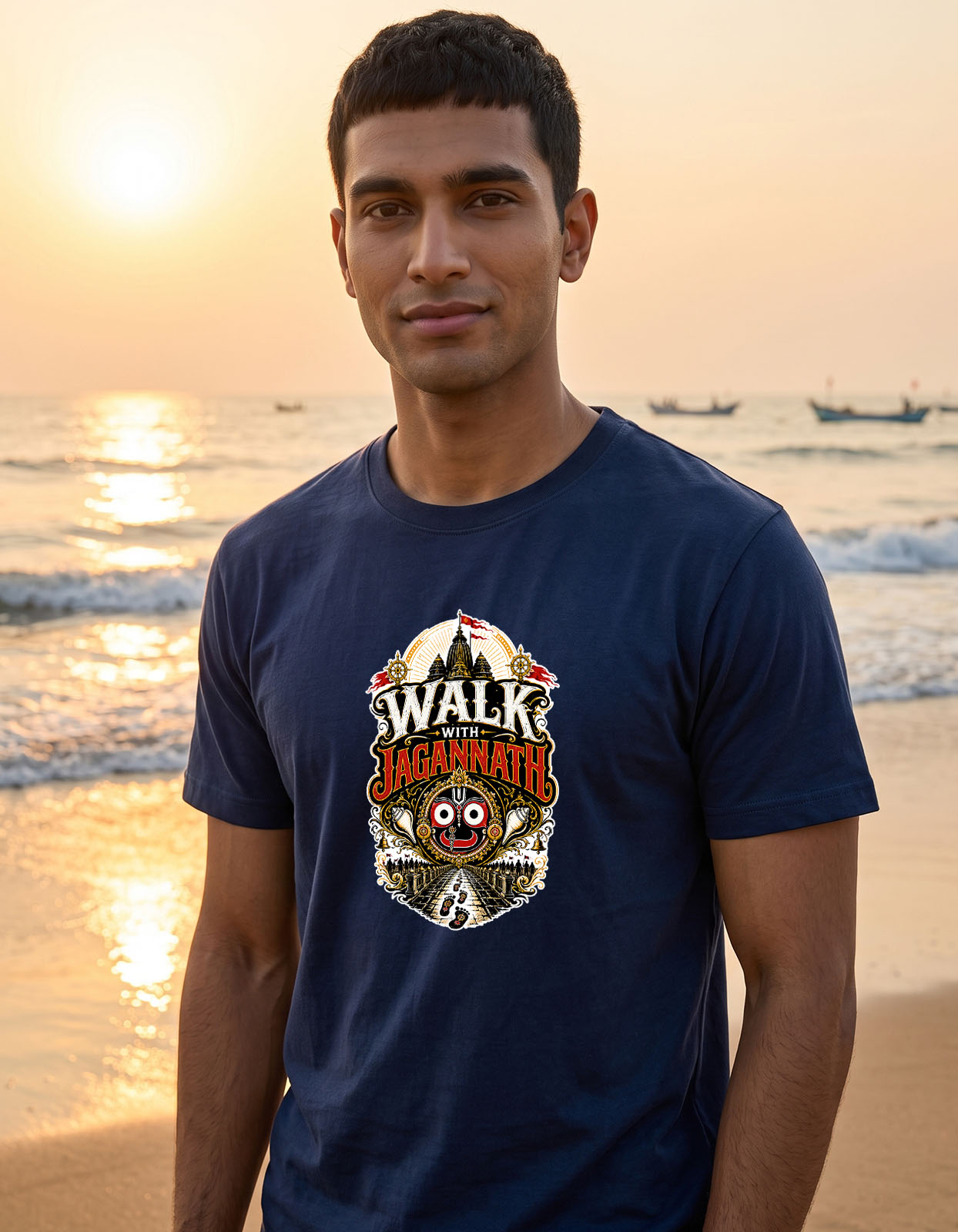 Walk with Jagannath Printed T-shirt for Men and Women - Image 5