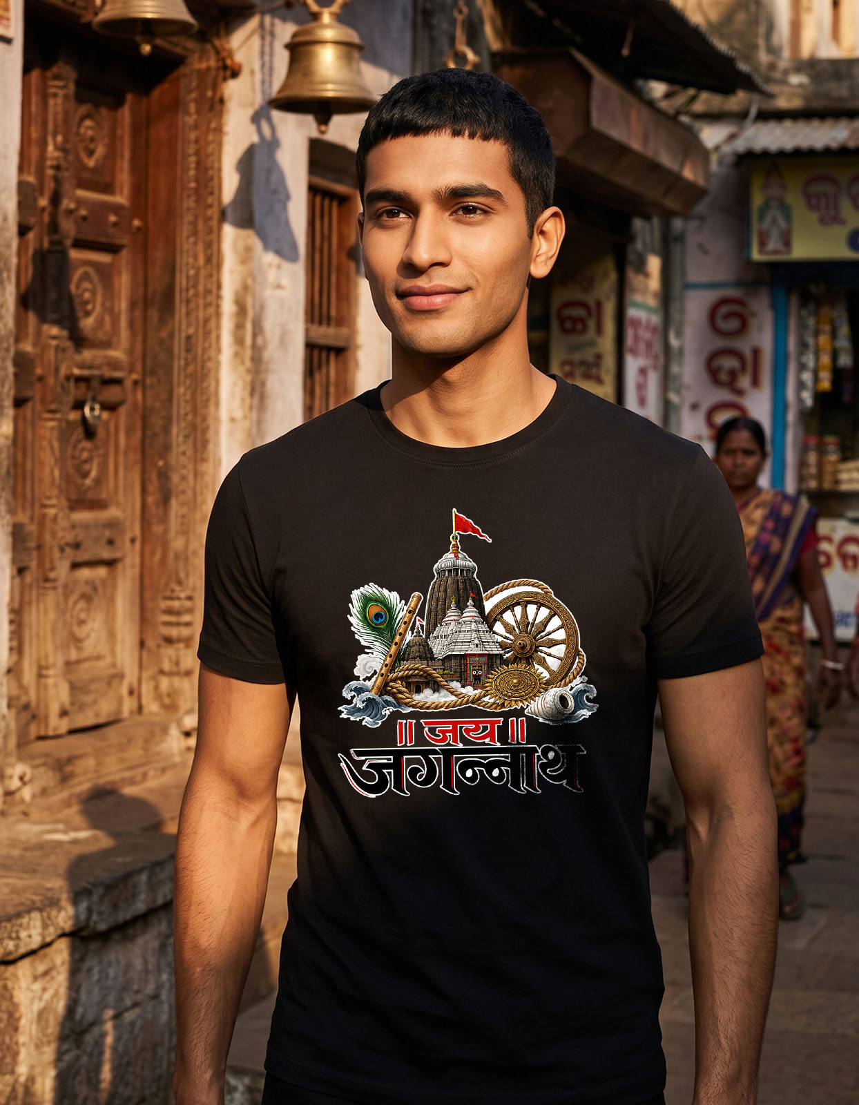 Jay Jagannath Premium Spiritual Art Printed T-shirt for Men and Women - Image 3