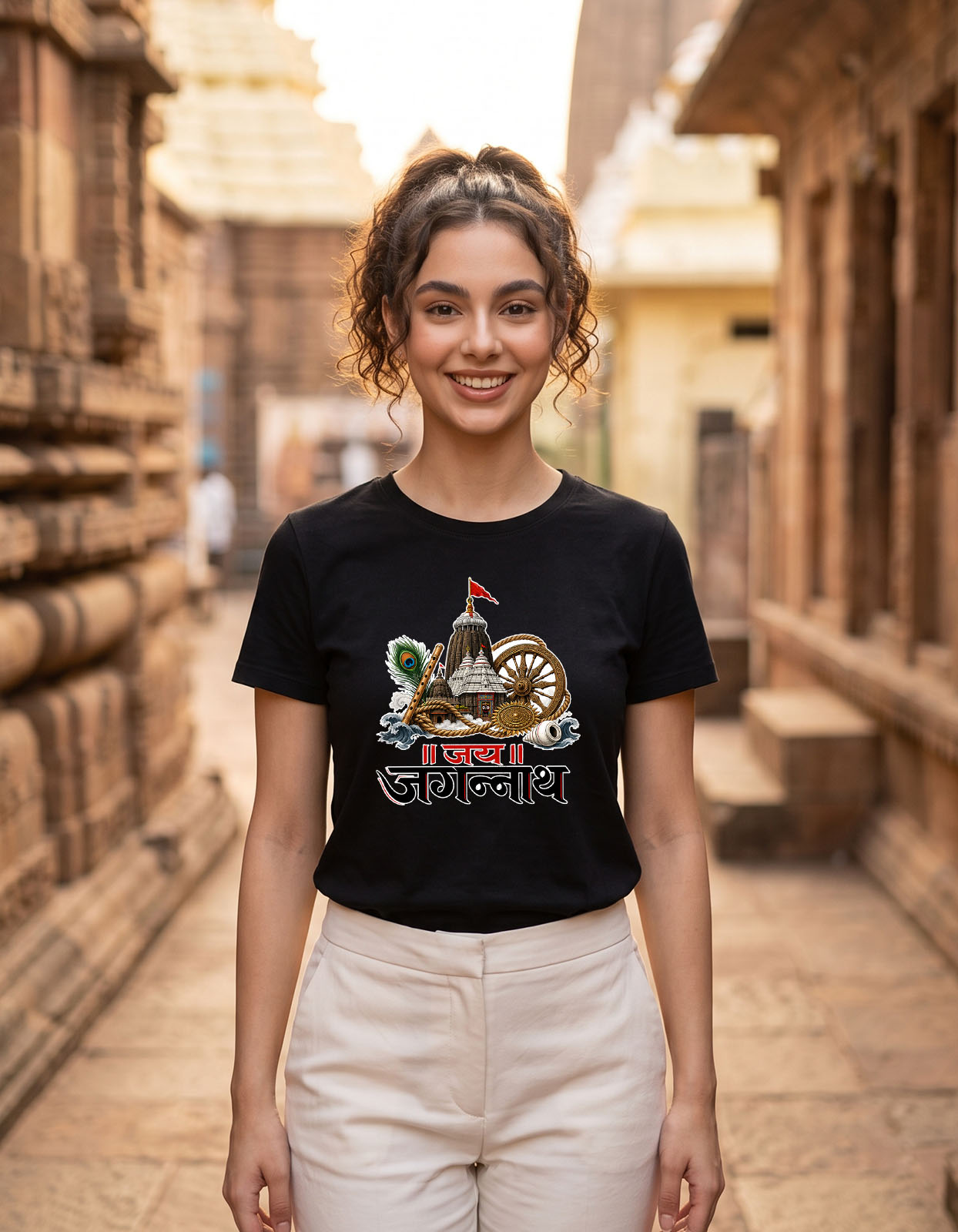 Jay Jagannath Premium Spiritual Art Printed T-shirt for Men and Women - Image 5