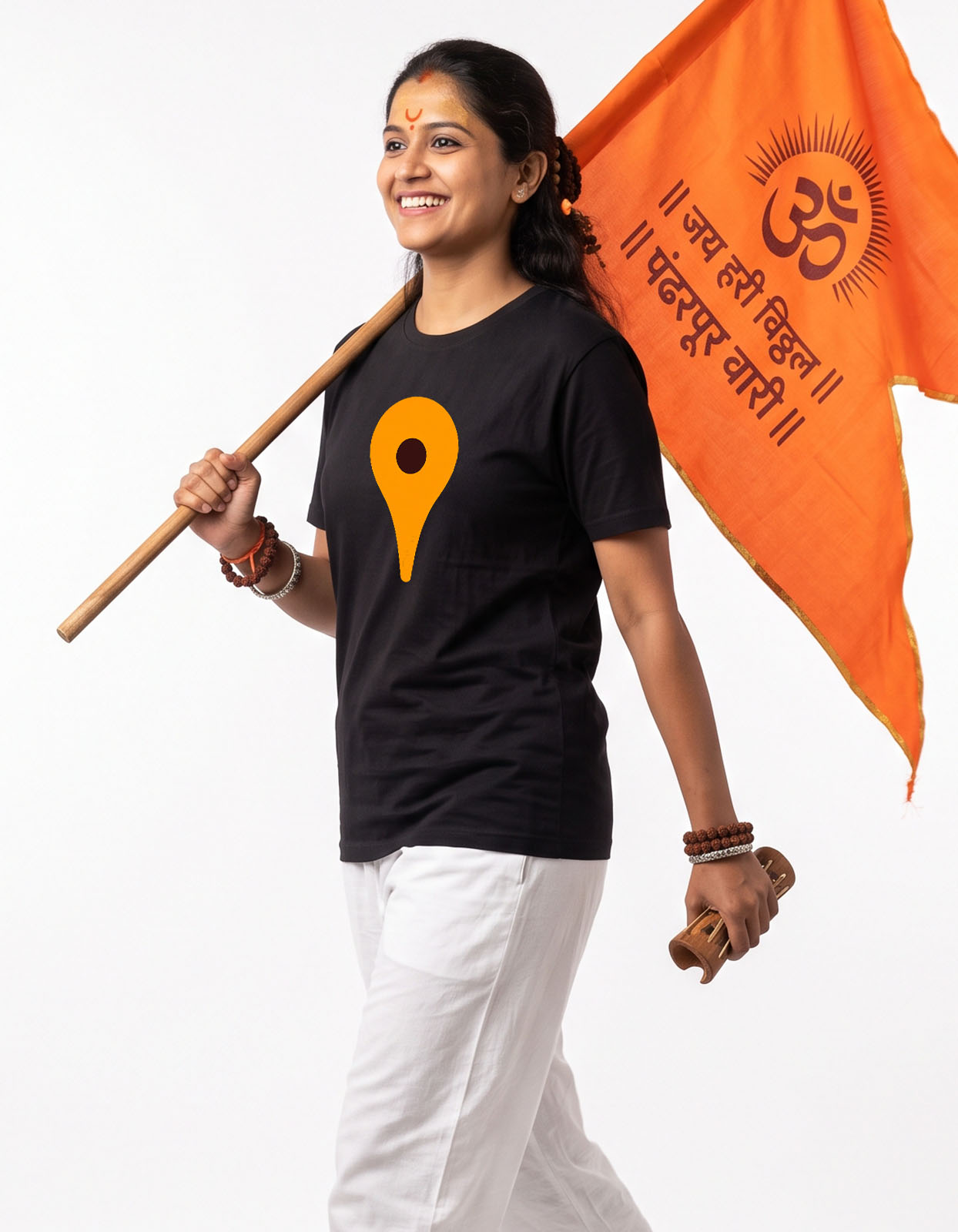 Vitthal Tilak Printed T-shirt for Men and Women - Image 3